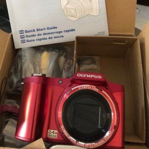 NEW! Olympus STYLUS SZ-14 Camera RED!
